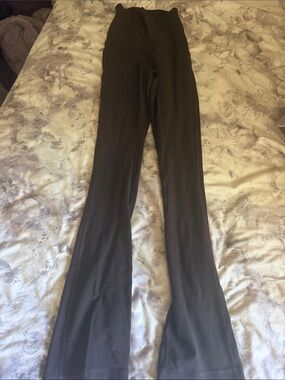 Lululemon Dark Brown High-Waist Flared Leggings